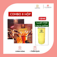 Combo 8 Hộp Cà Phê Laura Sunshine Nhật Kim Anh (Tặng 1 ly giữ nhiệt 580ml - Màu ngẫu nhiên)