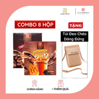 Combo 8 Hộp Cà Phê Laura Sunshine Nhật Kim Anh (Tặng túi đeo chéo dáng đứng - màu ngẫu nhiên)