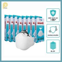 Combo 8 Hộp Khẩu Trang Y Tế 4D Bush Kháng Khuẩn Chống Bụi Mịn Giọt Bắn Cá Heo Bush 1 hộp 10 Cái  - Pikashop_online