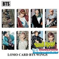 Combo 8 Hộp Lomo Card BTS Wings - Hình Ảnh Kpop