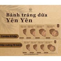 COMBO 8 HỘP NHỎ - BÁNH TRÁNG DỪA YÊN YÊN  - ĐẶC SẢN PHÚ YÊN - CAY CAY BÉO BÉO