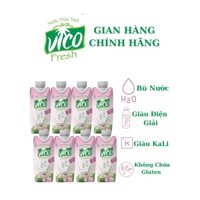 Combo 8 Hộp Nước Dừa Tươi ACP Vico Fresh 330ml - Vị Sen