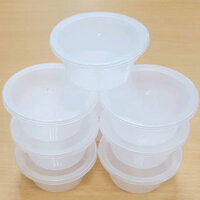 Combo 8 hũ nhựa đựng sữa chua, caramel