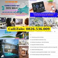 COMBO 8 khóa học 3Ds Max