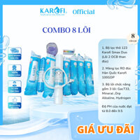 Combo 8 lõi Bộ lọc thô 1/2/3 Karofi Smax Duo (Lõi 2 OCB than đúc)-Màng lọc RO đúc Mỹ Karofi 100GD-Bộ lõi chức năng