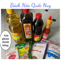 Combo 8 món gia vị - Chai nước mắm 800ml, nước tương 500ml , dầu ăn cookinh oil 1 lít, đường 850g