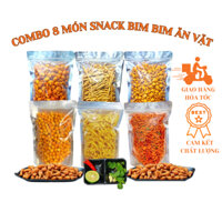 Combo 8 món snack ăn vặt tặng 12 dê mini,Nui sen,Tăm đậu, Bim cá, Xương chó, Ngó sen, Sò hành, Đùi gà phô mai, rong biển