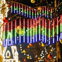 Combo 8 Ống Đèn Sao Băng Nhiều Màu 45Cm Chống Nước Dây Dài 3M