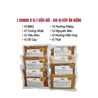 [COMBO 8 VỊ] Gia Vị Ướp Thịt EatClean thơm ngon (Nướng, Chiên, Rán, Xào,...)
