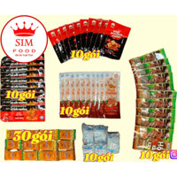 combo 80 gói.10shasimi bà tuyết 10 nem nướng phên 10 cá hồi nướng 10 hổ kaka 30dê nướng 10 thạch dừa thơm ngon