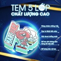 Combo 80 logo trang trí xe máy laptop điện thoại hình dán nón bảo hiểm decal sticker chống nước không trùng