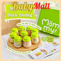 Combo 9 hũ hạt mix sẵn Mămmy nấu cháo bổ sung chất dinh dưỡng cho bé ăn dặm trên 6 tháng, 130gr/1 hũ