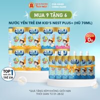 Combo 9 hũ Yến Chưng Cho Bé Kid's Nest Plus+ 18% (Hũ 70ml) - Hàng chính hãng fullbox