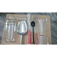 Combo 9 món Dụng cụ pha chế trà chanh trà sữa cafe. Lắc 700 xúc đá...