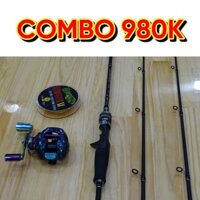 Combo 980k - Cần Hunting Black 2m1 và máy PROBEROS KATUO-S2 và dây Toman