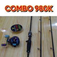 Combo 980k - Cần Hunting Black 2m1 và máy PROBEROS KATUO-S2 và dây Toman