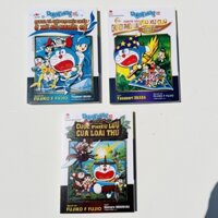Combo A 3 cuốn Truyện tranh đen trắng - Nobita và cuộc đại thủy chiến ở xứ sở người cá, Phiêu lưu vào xứ quỷ, Cuộc phiêu lưu của loài thú - Doraemon NXB Kim Đồng