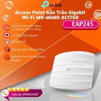 Combo Access Point Gắn Trần Gigabit Wi-Fi MU-MIMO AC1750 EAP245 + TL-ER605_Mới 100%