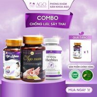 Combo Ago Mom chống lưu thai, sẩy thai, dị tật thai nhi.. dành cho mẹ bầu trước và sau sinh