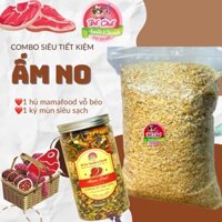 Combo Ấm no 1 hủ mamafood vỗ béo và 1 bịch mùn cưa siêu sạch bụi cho hamster ( mảnh nhỏ )