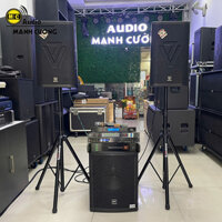 Combo Âm Thanh Full V7 TV-12, Sub 40 GF-158S, Đẩy 3 Kênh, Vang JD V5
