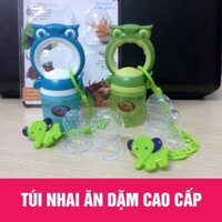 Combo ăn dặm hot sale: 1 túi nhai GB Baby Hot sale Hàn Quốc, 1 bát chống đổ kèm thìa báo nóng sịn hot cực kì ưa chuộng