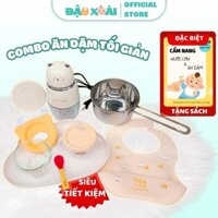 Combo ăn dặm tối giản ăn dặm tiết kiệm bát thìa ăn dặm máy xay nồi quánh Đậu Xoài Shop