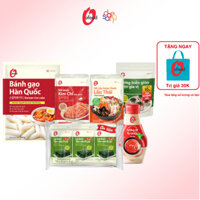 COMBO ĂN TẾT SIÊU NGON O'FOOD (Bánh gạo 350, sốt lẩu thái, rong gia vị, lá kim oliu, sốt muối kim chi, tương ớt cay đậm)