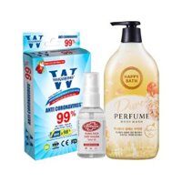 Combo An Toàn Sức Khỏe  (Sữa tắm Pure White, gel rửa tay LIFEBUOY, khẩu trang y tế)