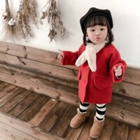 Combo áo dạ đỏ + 2 quần tất trắng - đen