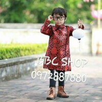 Combo Áo dài cách tân và áo thun bé trai