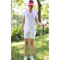 Combo áo polo Golf Nữ Footjoy 87146 và quần short Golf nữ Footjoy FJ Women's Shorts 87167