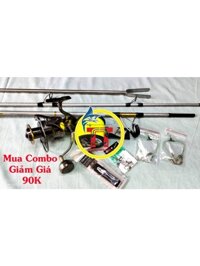 Combo Ashino, Cần Ashino Bạch Kim 3m15 + Máy Ashino SW6000A + Cước Ashino Soft + Phụ Kiện Đầy Đủ