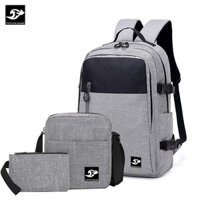 Combo B120: BALO Laptop 16inch + túi đeo chéo IPAD + bóp bút vải bố xước cao cấp Fortune Mouse