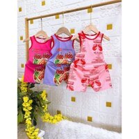 Combo BA Bộ Mì tôm BẤT KÌ BỘ ba lỗ thun lạnh vải xịn cho bé trai và gái kèm ảnh thật