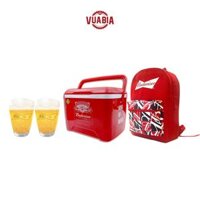 Combo Ba Lô Budweiser Cao Cấp (Laptop 15")+ 1 Thùng Đá Budweiser 12L + 2 Ly Thủy Tinh Budweiser 350ml - QUÀ TẶNG KHÔNG BÁN