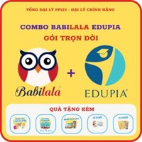 Combo BABILALA EDUPIA Trọn Đời - Phần mềm Tiếng Anh chất lượng cao - BABIEDU tiểu học TĐ - Sticker Girl sổ từ điển