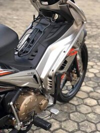 Combo Baga Giữa Ex2010 Màu Đen + Bọc Chân Chống Xe Máy Cao Su Có Gờ Chống Trượt