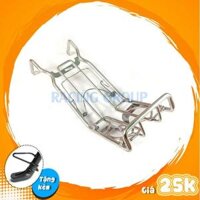 Combo Baga Giữa Sirius 10Li Inox + Bọc Chân Chống Xe Máy Cao Su Có Gờ Chống Trượt