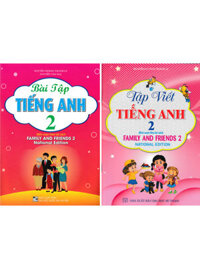 Combo Bài Tập Tiếng Anh + Tập Viết Tiếng Anh Lớp 2 (Bộ Sách Family And Friends 2 National Edition) (Bộ 2 Cuốn)