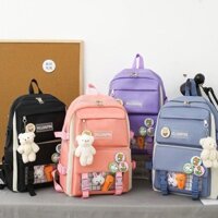 Combo Balo 4 Món Đi Học, Balo Thời Trang - SET 4