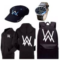 combo balo alan walker + áo khoác +nón tặng đồng hồ cao cấp