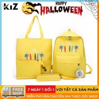 Combo balo cây dừa siêu đẹp , combo balo cây dừa siêu rẻ tiết kiệm , combo balo mua 1 được 4 , hàng Quảng Châu cao cấp