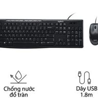 Combo bàn phím + Chuột có dây Logitech MK200
