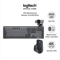 Combo Bàn phím Logitech MX Mechanical | Chuột Logitech MX Master 3s | Webcam Logitech MX Brio