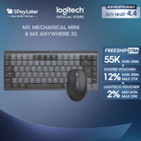Combo Bàn phím Logitech MX Mechanical Mini và Chuột Logitech MX Anywhere 3s - Bluetooth, Sạc USB C