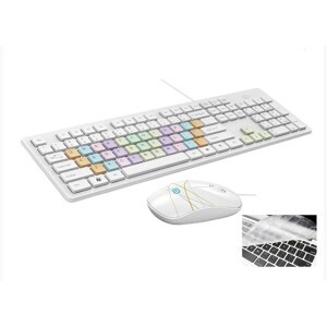 Combo bàn phím và chuột có dây Forfer G9500p + Miếng lót silicon cho phím