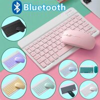 Combo Bàn Phím Và Chuột Bluetooth Không Dây 10 Inch 78 Phím Cho Laptop Ipad Điện Thoại Và Lớp Học Trực Tuyến