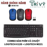 Combo Bàn phím và Chuột Logitech K120 + M221 - BH12TH - Hàng Chính Hãng