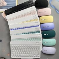 Combo bàn phím và chuột bluetooth ko dây 10inch nhiều màu sắc dành cho Điện Thoại, Laptop, PC, Máy Tính Bảng